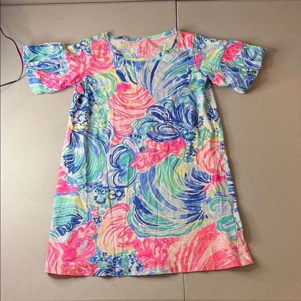 Lilly Pulitzer Colorful Abstract Print Dress M(6-7)